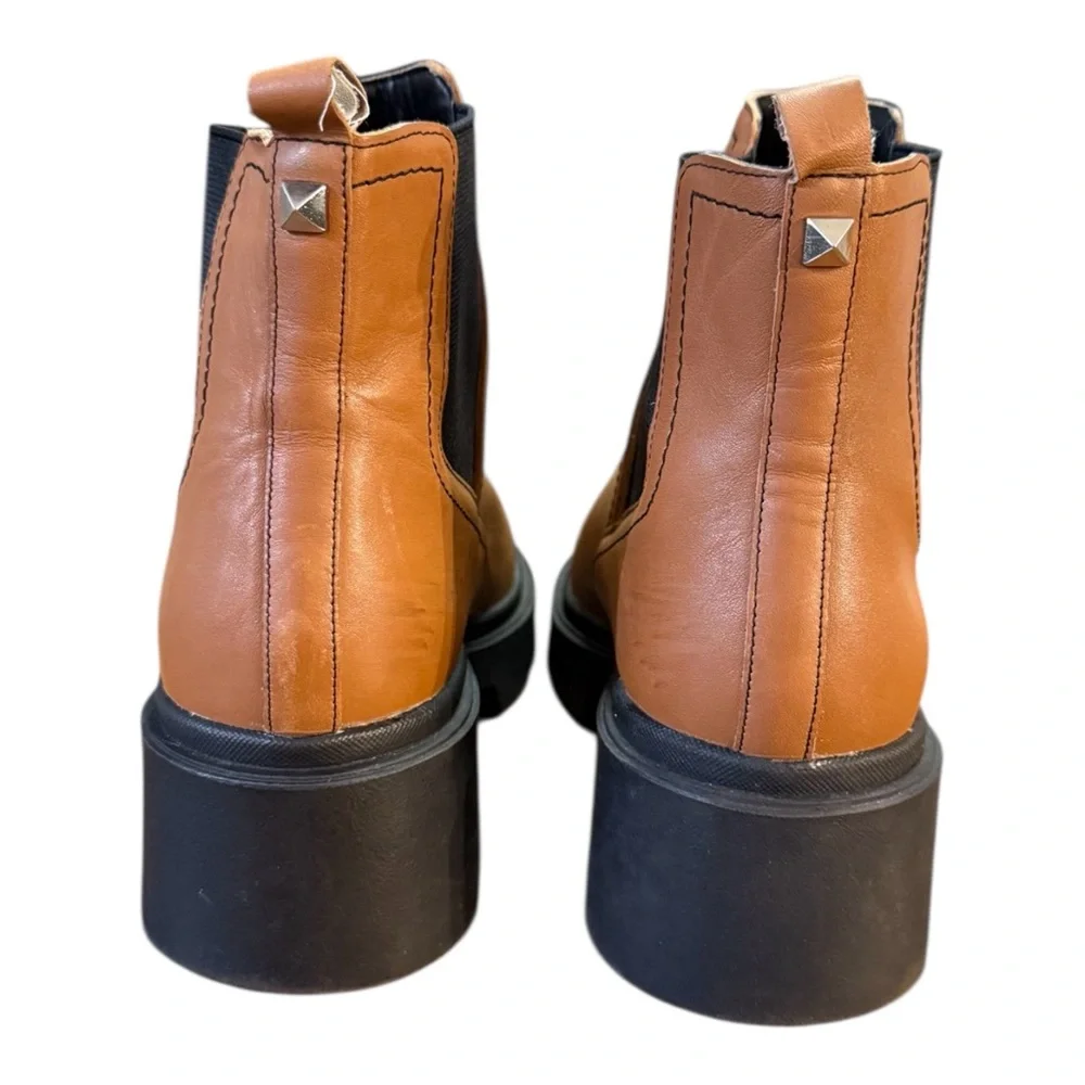 Marc Fisher Wade Leather Round Toe Chelsea Boot Women’s Size 8.5 M